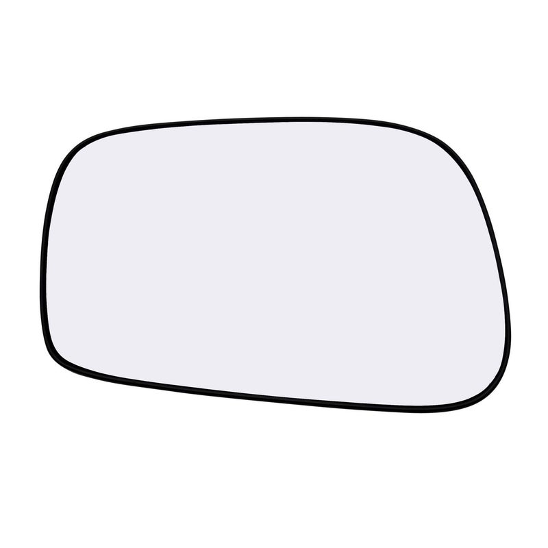 Rugged TUFF Driver Side Mirror Glass Assembly With Plastic Backing Plate (Non-Heated) Compatible with 2003-2008 Toyota Corolla Matrix, Pontiac Vibe - Image 1